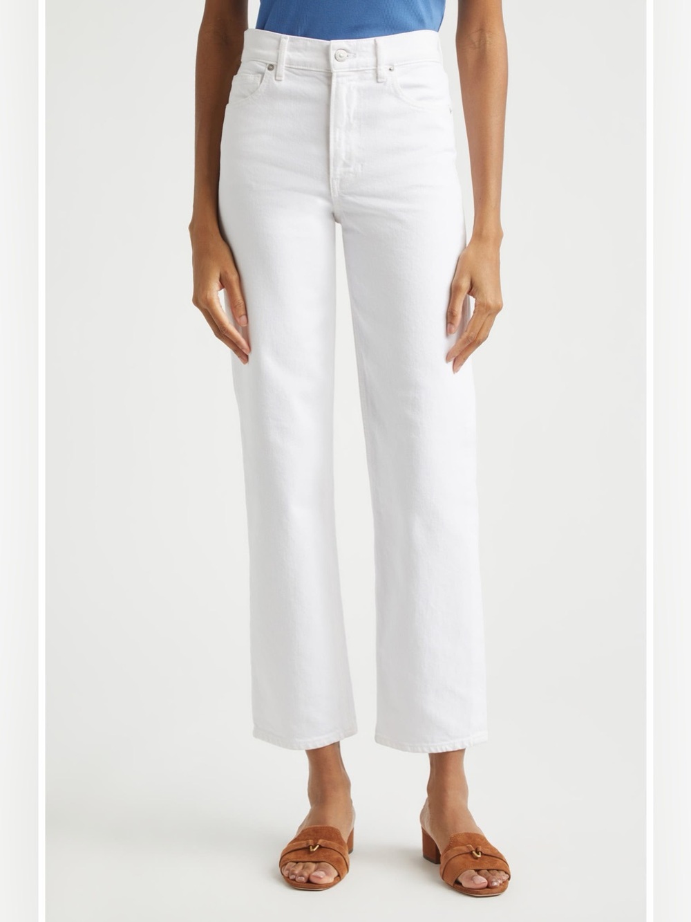 Veronica Beard Leah Mid Rise Straight Leg Jeans